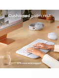 Logitech wireless ergonomic keyboard for Mac pale grey, imported from the UK