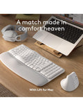 Logitech wireless ergonomic keyboard for Mac pale grey, imported from the UK