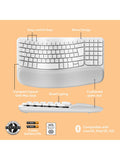 Logitech wireless ergonomic keyboard for Mac pale grey, imported from the UK