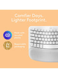 Logitech wireless ergonomic keyboard for Mac pale grey, imported from the UK