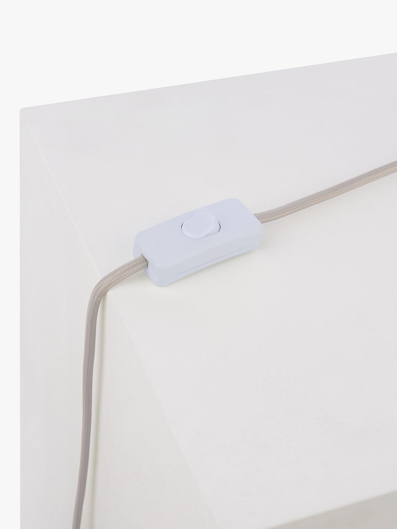 John Lewis ebony ceramic table lamp with linen shade (British brand)
