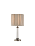 John Lewis Gatsby rib glass table lamp pewter (British brand)