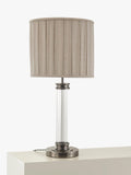 John Lewis Gatsby rib glass table lamp pewter (British brand)