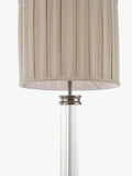 John Lewis Gatsby rib glass table lamp pewter (British brand)