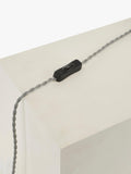 John Lewis Gatsby rib glass table lamp pewter (British brand)