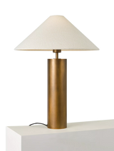 John Lewis John Lewis Column Table Lamp, Patina Brass- Buy online at McGrocer