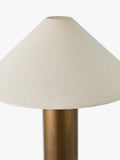 John Lewis column table lamp patina brass, UK version