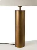John Lewis column table lamp patina brass, UK version