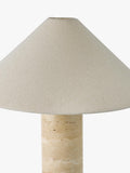 John Lewis Travertine Column Table Lamp brass finish imported from the UK