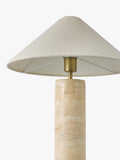 John Lewis Travertine Column Table Lamp brass finish imported from the UK