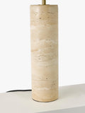 John Lewis Travertine Column Table Lamp brass finish imported from the UK