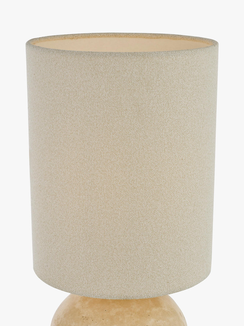 John Lewis Pebble marble table lamp with linen shade - British product