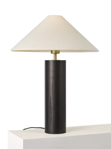 John Lewis John Lewis Walnut Column Table Lamp, Black- Buy online at McGrocer