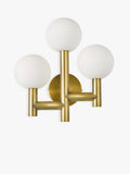 John Lewis 3 arm wall light matt gold - British product