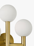 John Lewis 3 arm wall light matt gold - British product