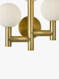 John Lewis 3 arm wall light matt gold - British product