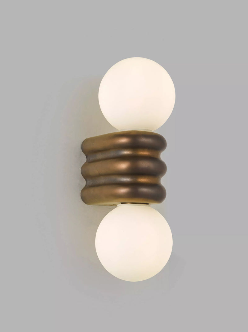 John Lewis Miche double bathroom wall light bronze (British brand)