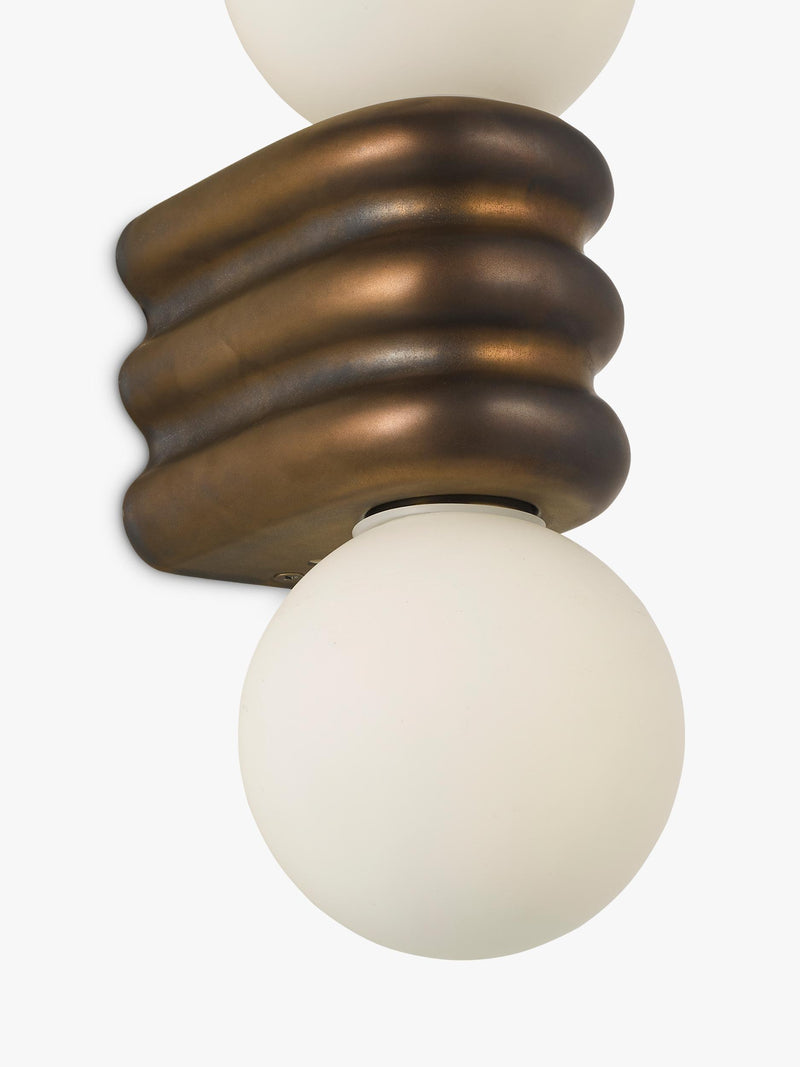John Lewis Miche double bathroom wall light bronze (British brand)