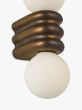 John Lewis Miche double bathroom wall light bronze (British brand)