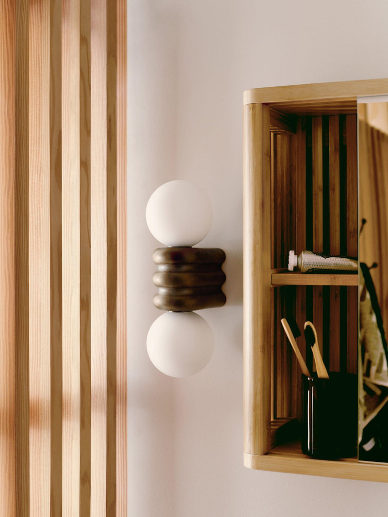 John Lewis Miche double bathroom wall light bronze (British brand)