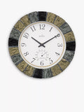 Acctim Bowfell wall clock with thermometer slate 26cm, UK version