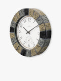 Acctim Bowfell wall clock with thermometer slate 26cm, UK version