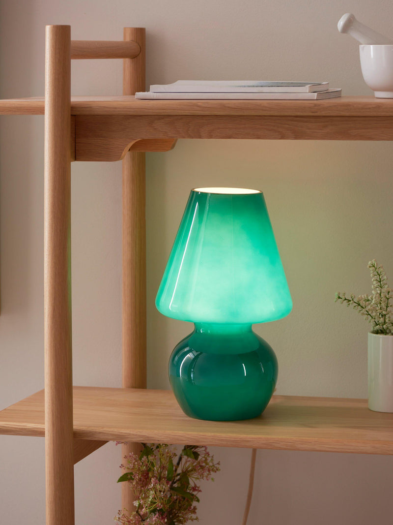 John Lewis Retro Glass Mushroom Table Lamp, imported from the UK
