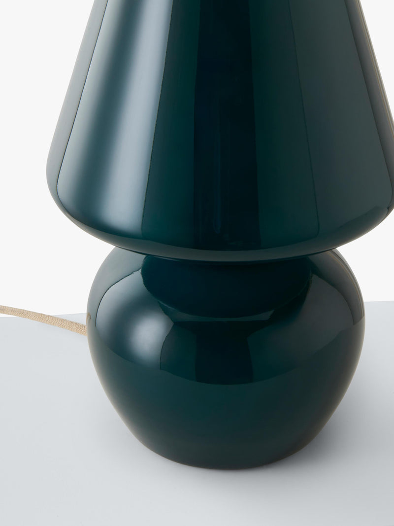 John Lewis Retro Glass Mushroom Table Lamp, imported from the UK
