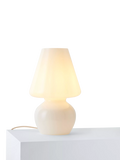 John Lewis Retro Glass Mushroom Table Lamp, White