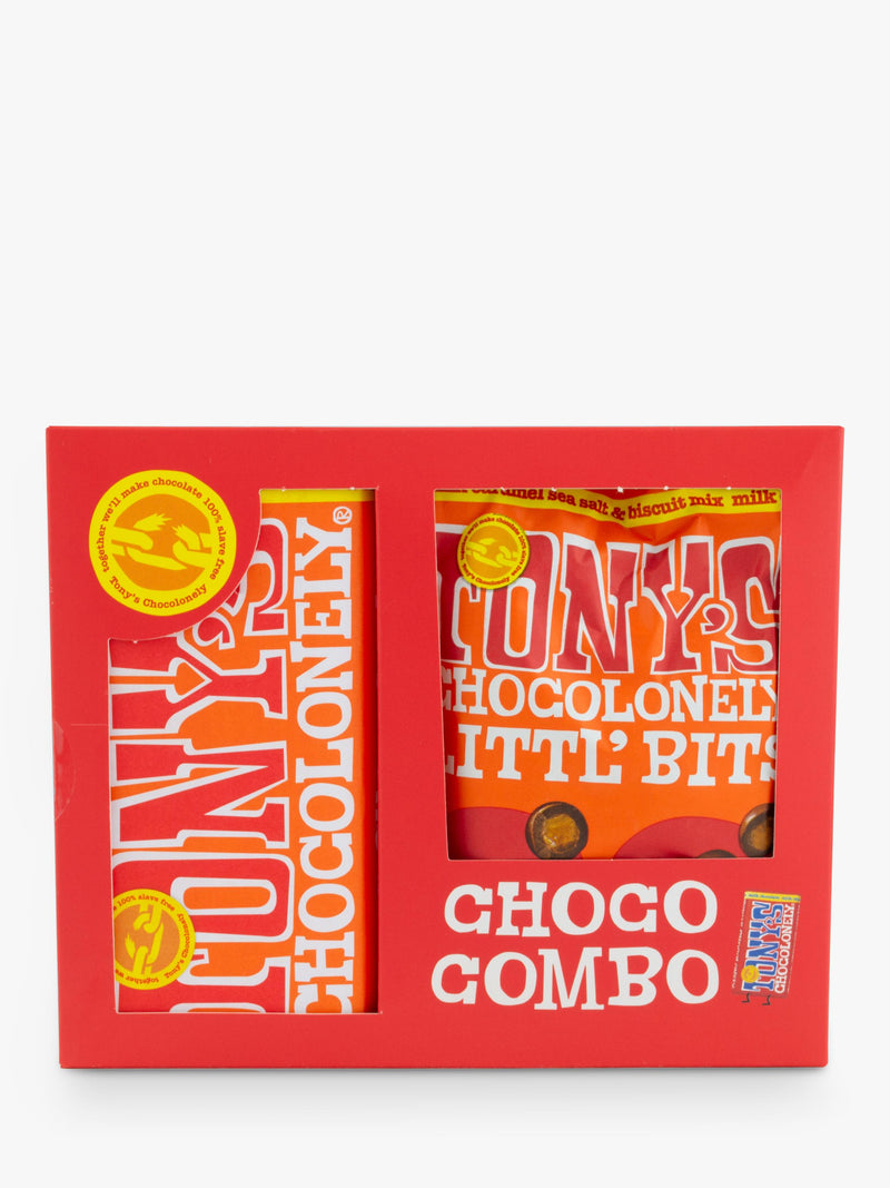 Tony's Chocolonely Littl' Bits Caramel Sea Salt & Biscuit Mix Duo 280g (British brand)