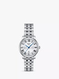 Tissot Carson women's watch silver dial stainless steel bracelet - British product
