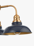 John Lewis Millhouse blue pendant light with three shades, UK version