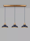 John Lewis Millhouse 3 Lamp Over Diner Pendant Ceiling Light, Blue