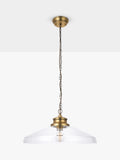 John Lewis Tula large glass pendant light antique finish, imported from the UK