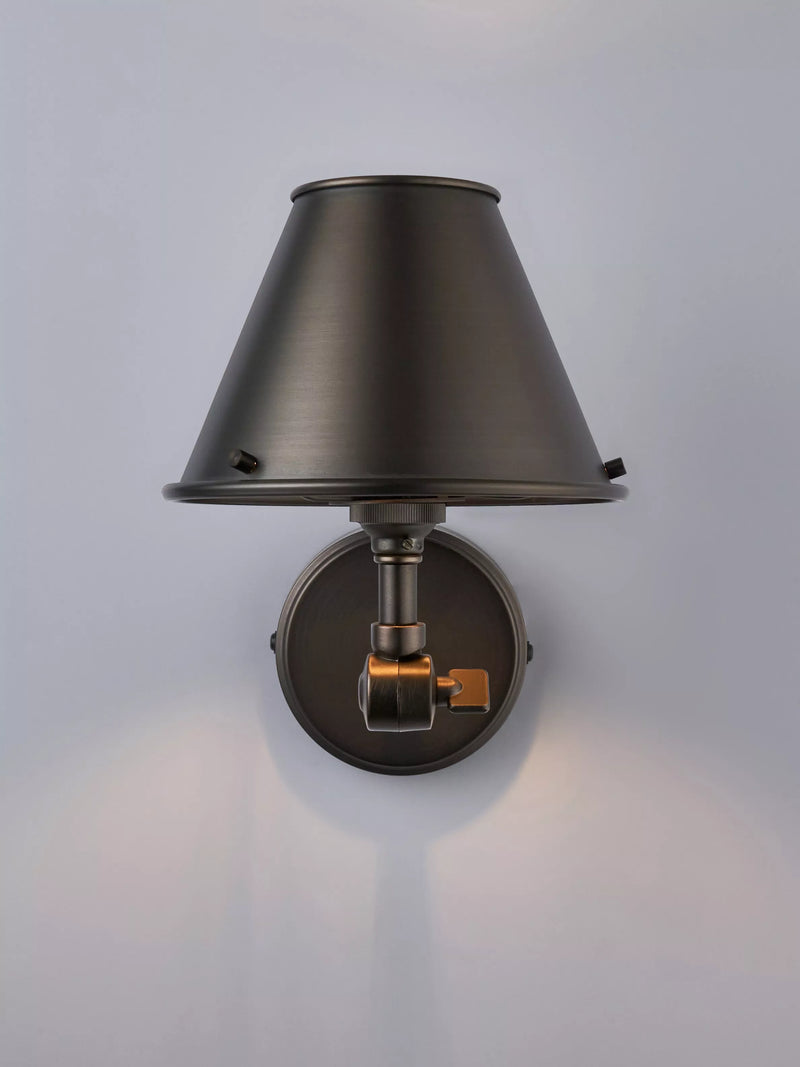 John Lewis Nicolas Uplighter Wall Light, Bronze