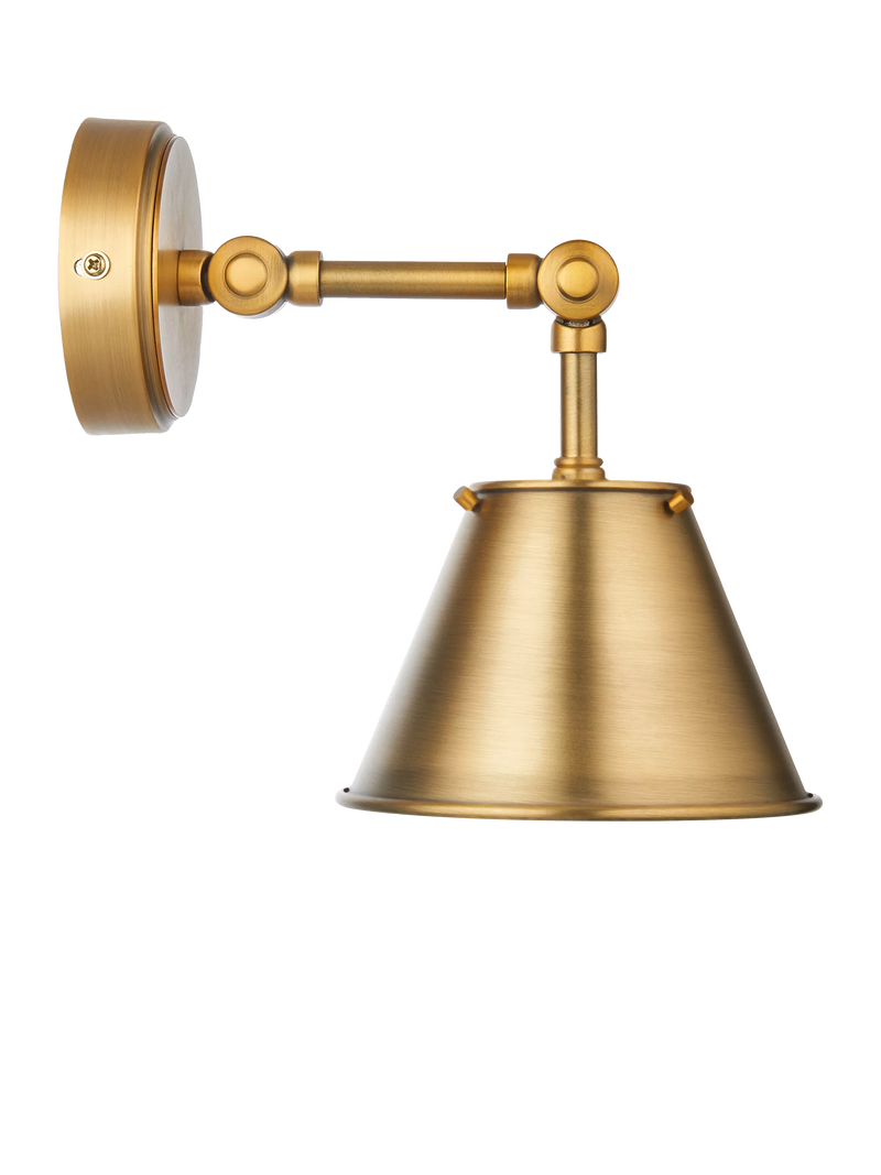 John Lewis Nicolas downlighter wall light brass finish - British product