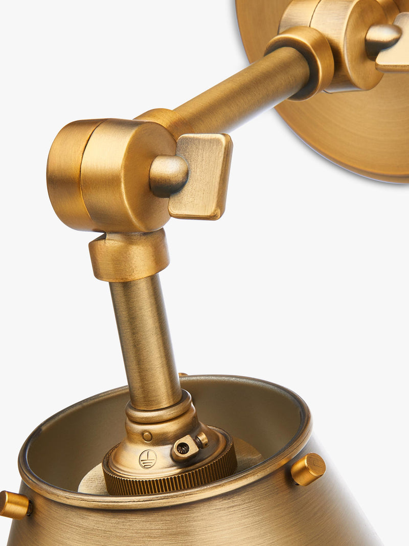 John Lewis Nicolas downlighter wall light brass finish - British product