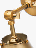 John Lewis Nicolas downlighter wall light brass finish - British product
