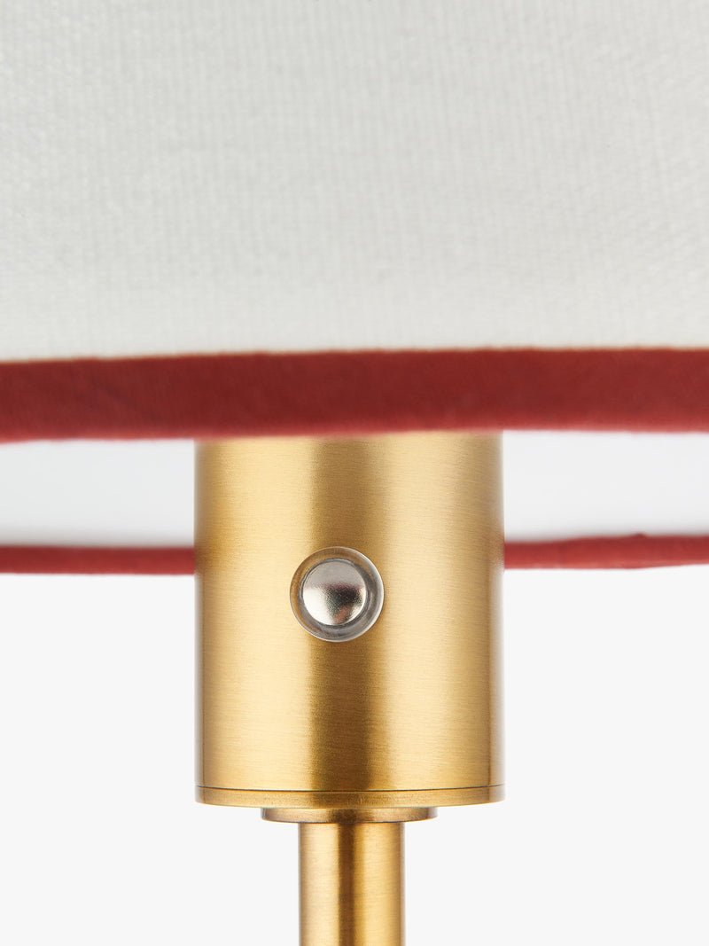 John Lewis Baily rechargeable floor lamp brass - British product