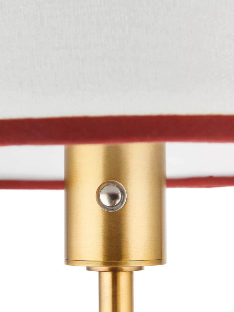 John Lewis Baily rechargeable floor lamp brass - British product