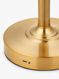 John Lewis Baily rechargeable floor lamp brass - British product