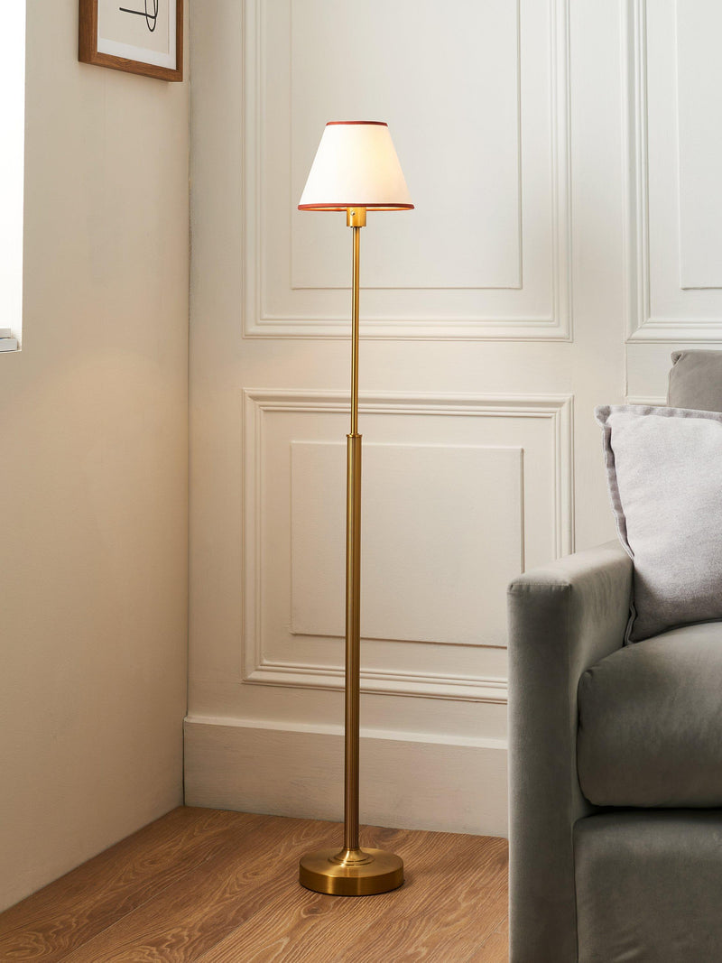 John Lewis Baily rechargeable floor lamp brass - British product