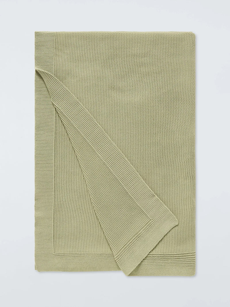 John Lewis Rye Plain Knit Throw