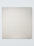 John Lewis chambray stripe reversible quilted bedspread natural - British product