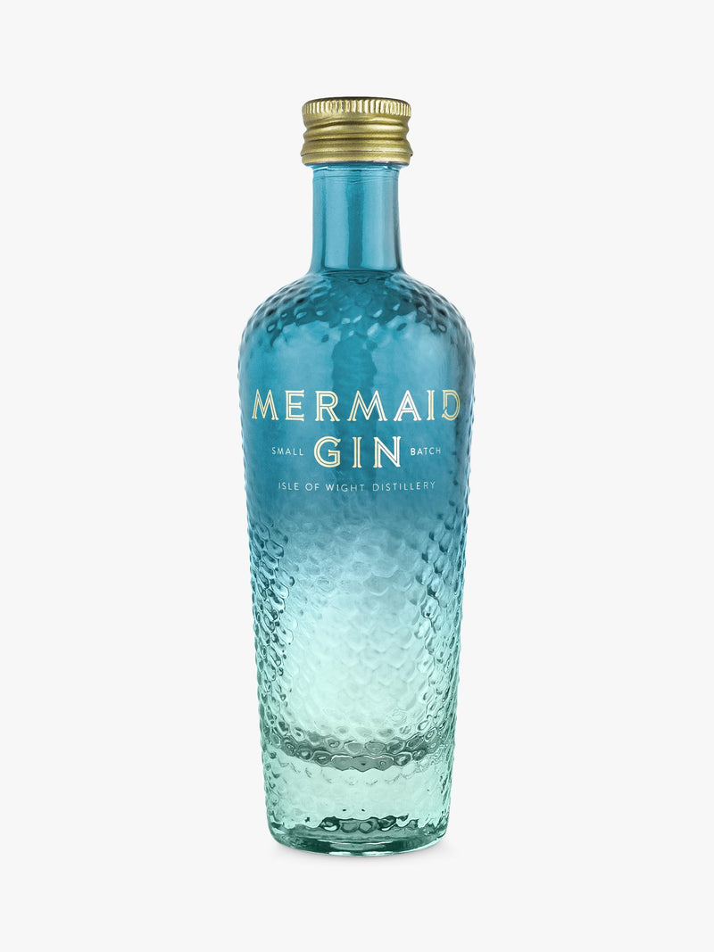 Isle of Wight Distillery Mermaid Gin miniature 5cl, UK version