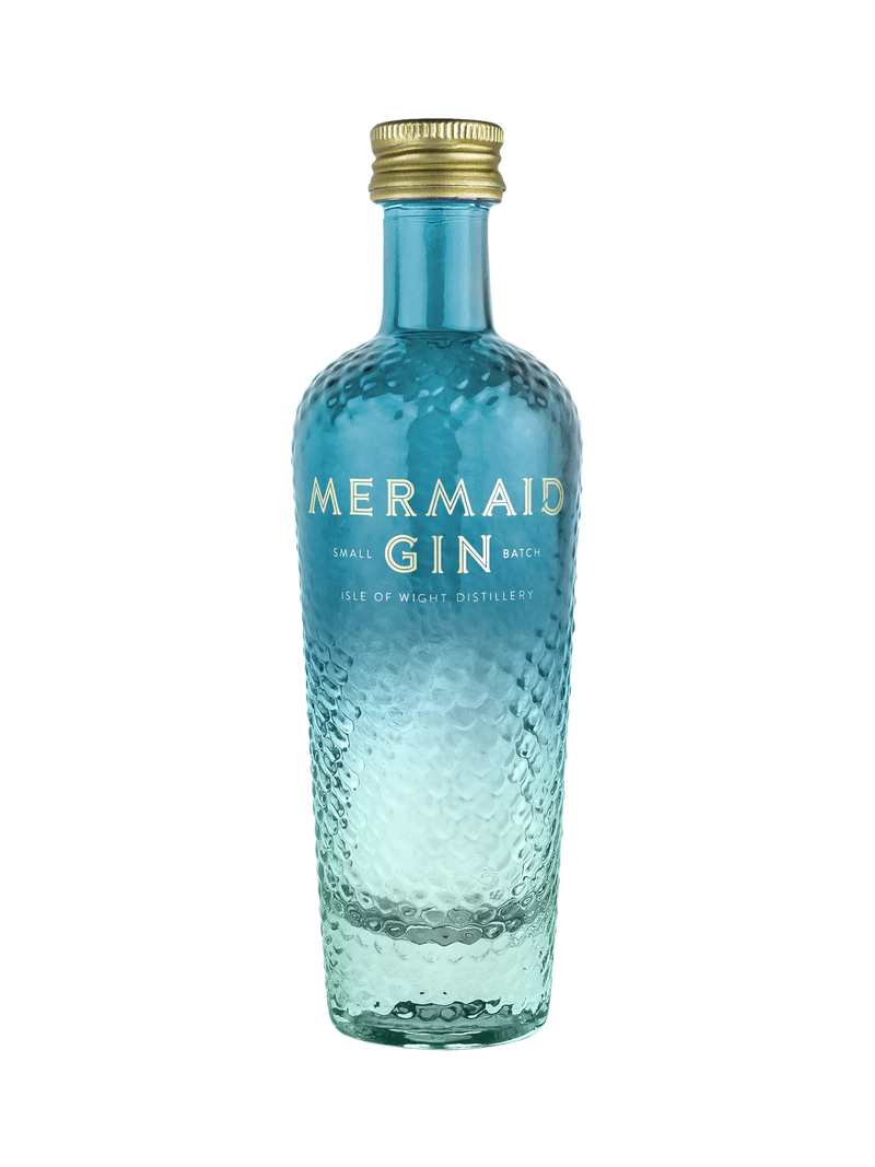 Isle of Wight Distillery Mermaid Gin miniature 5cl, UK version