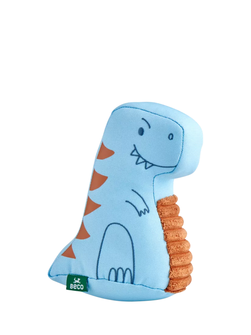 Beco Pets Dino pet toy Blue Medium - British product