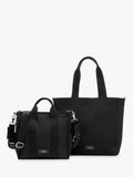 Storksak Thea black tote bag with changing mat (British brand)
