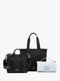 Storksak Thea black tote bag with changing mat (British brand)