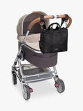 Storksak Thea black tote bag with changing mat (British brand)